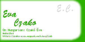 eva czako business card